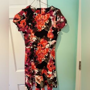 Aqua floral dress size M